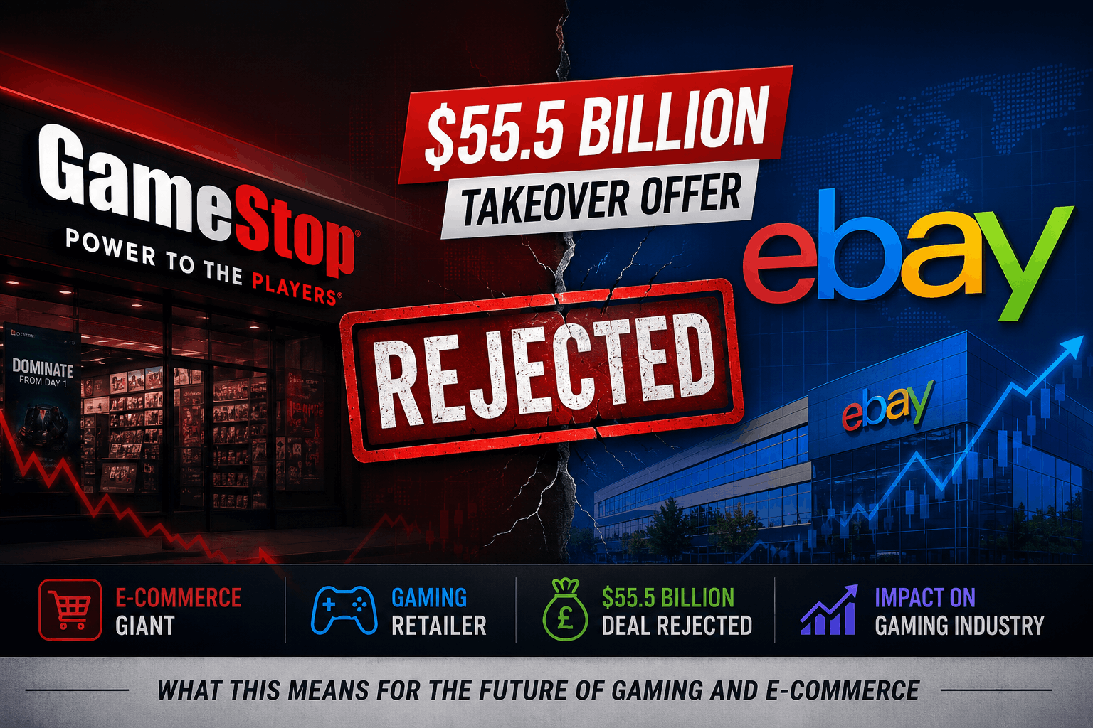 GameStop’s $55.5 Billion eBay Takeover Rejected | Gaming Industry News 2026