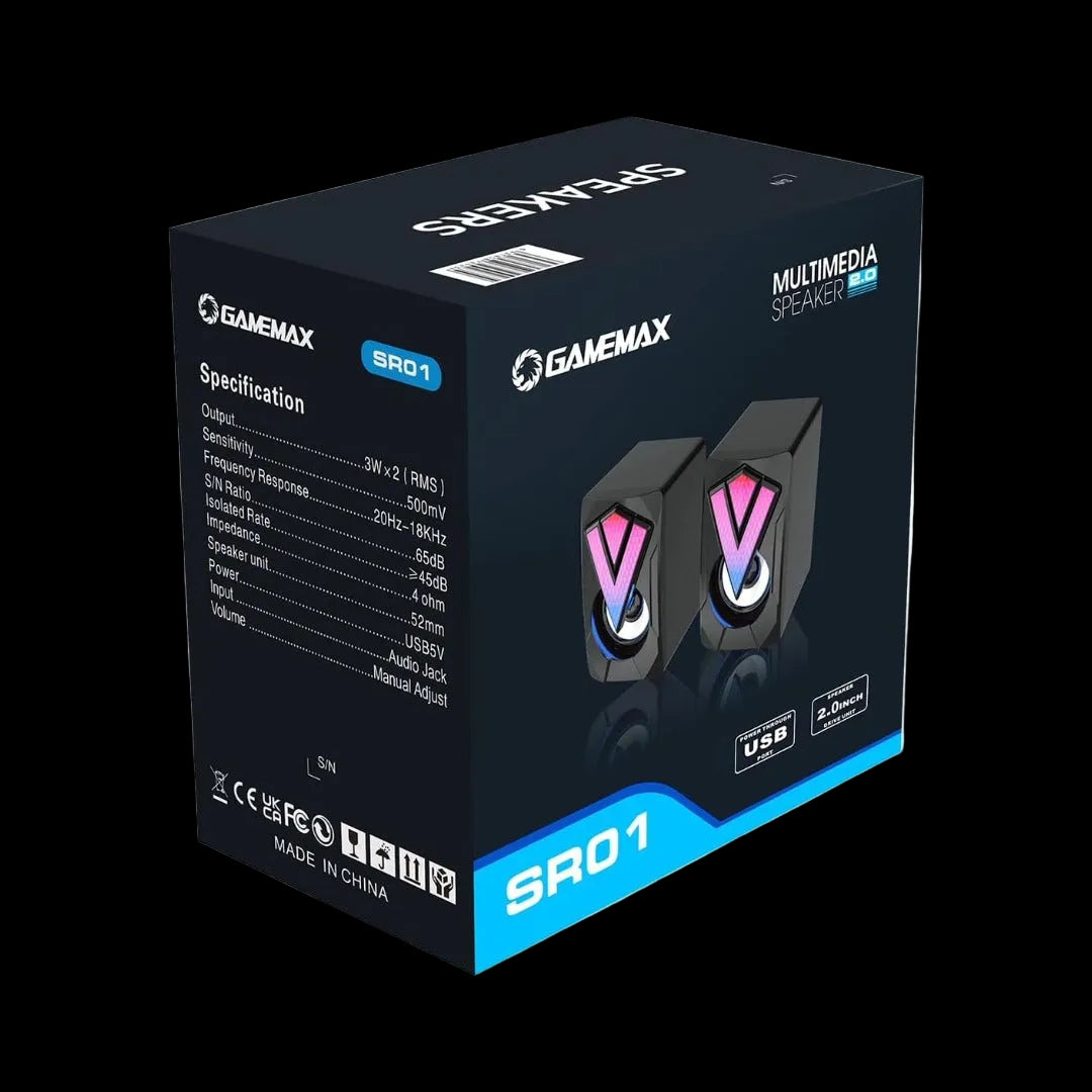 GameMax SR01 RGB PC Speakers