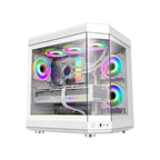 GameMax Hype White Mid-Tower ATX Gaming PC Case