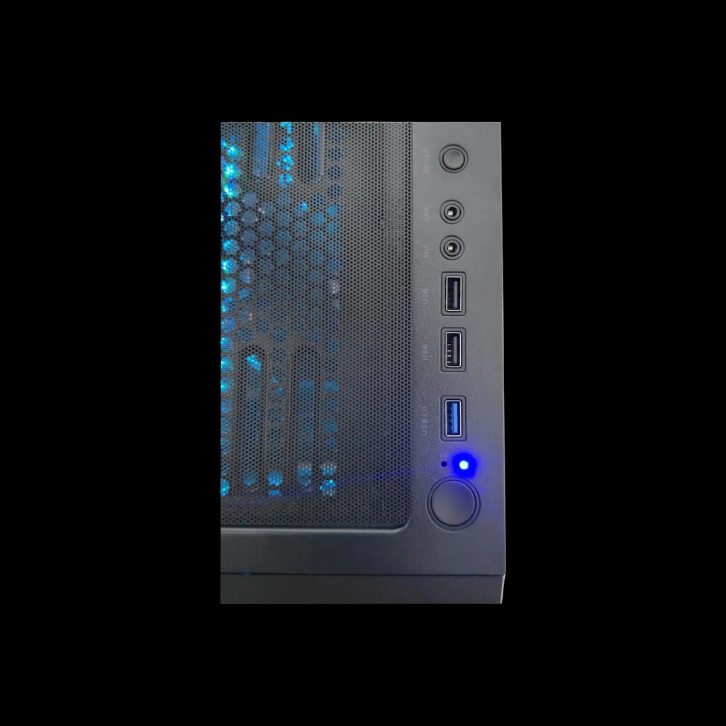 WebTro-GPB0494 Ryzen 5 2600X RX 580 gaming desktop in black case