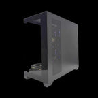 Front view of Webtro GPB0492 prebuilt gaming PC with modern chassis