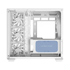 CiT Vision White RGB gaming case with panoramic glass design