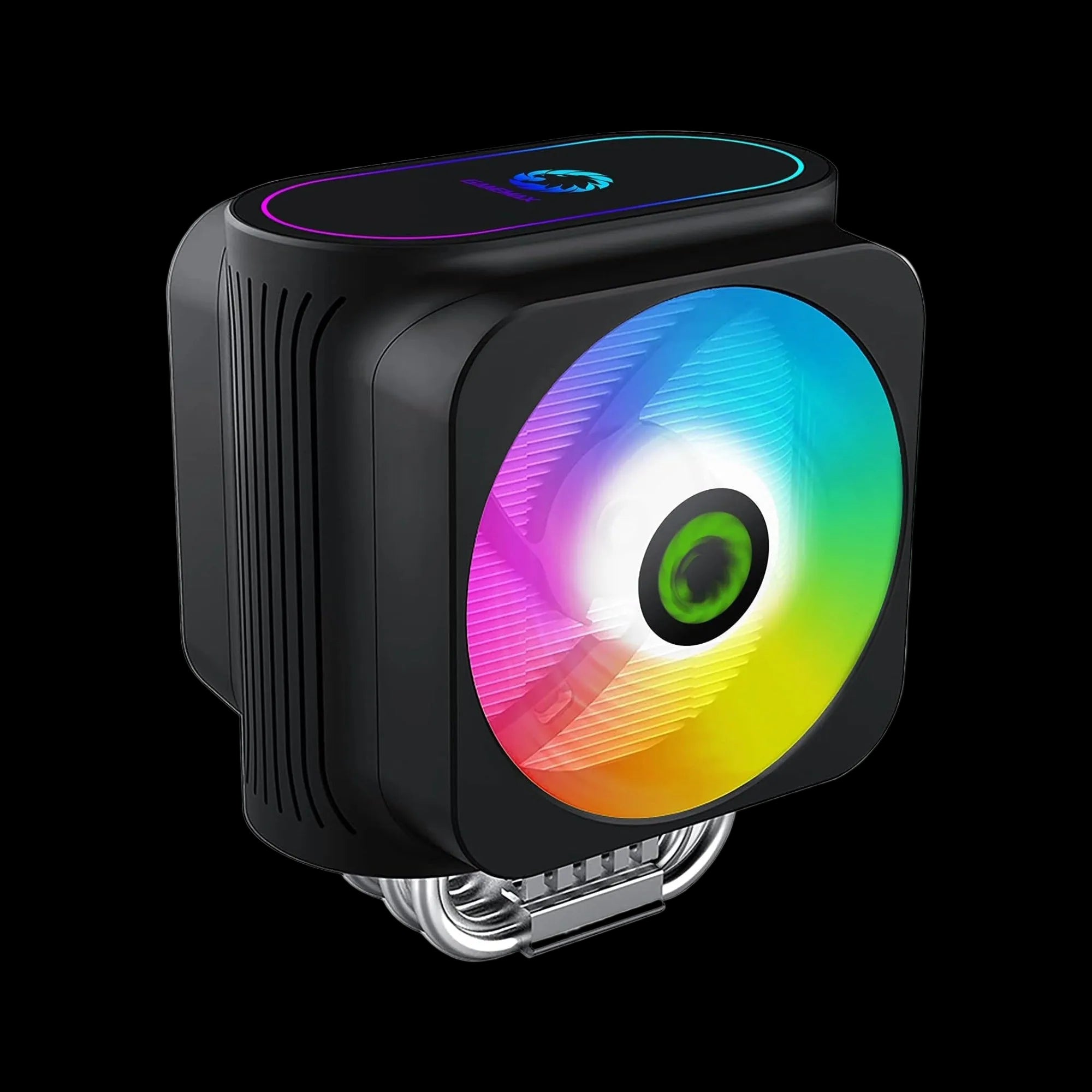 Dual tower GameMax Gamma 600 CPU cooler with ARGB lighting