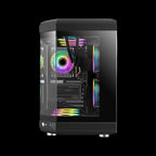 GameMax Hype Black vertical GPU-ready gaming case
