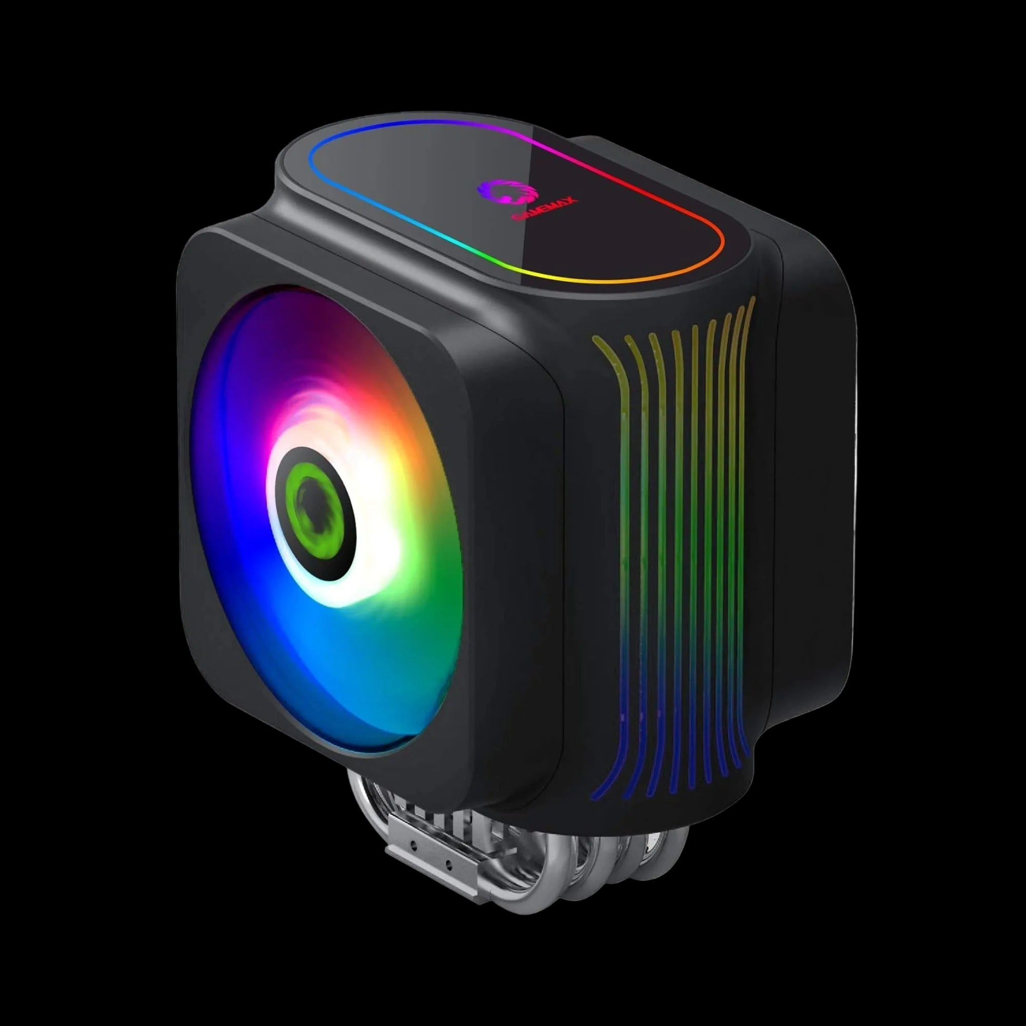 GameMax Gamma 600 Rainbow ARGB CPU Cooler with dual 120mm fans