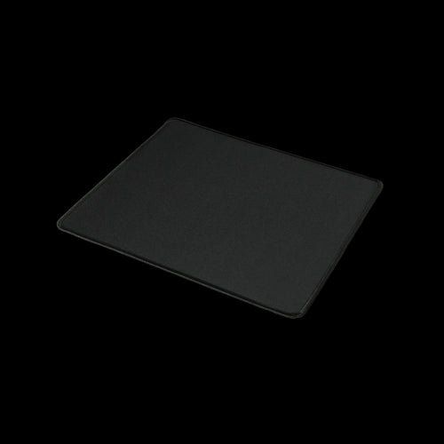 Black mouse pad on a white background