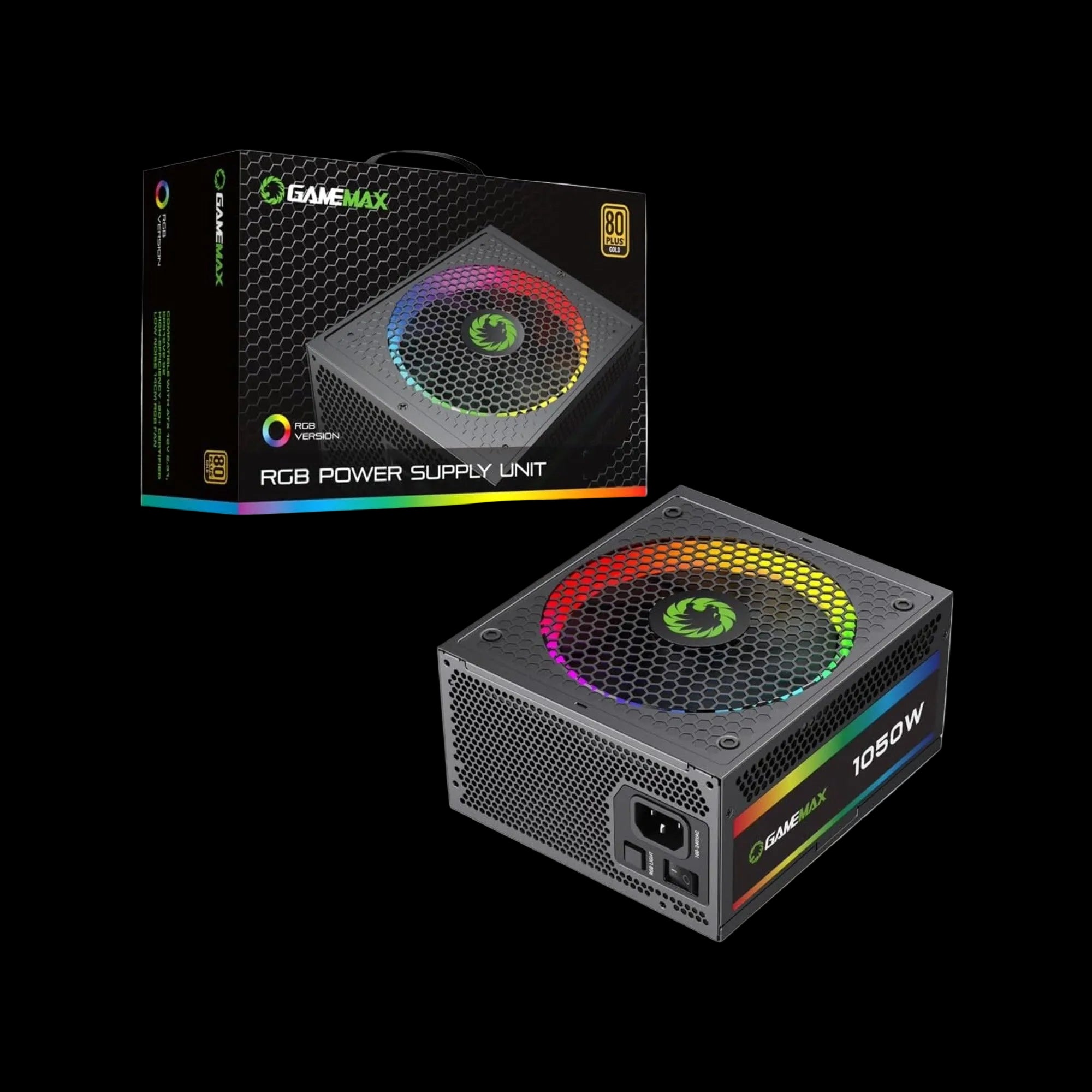 GameMax RGB-1050PRO-V2 fully modular 1050W ATX power supply
