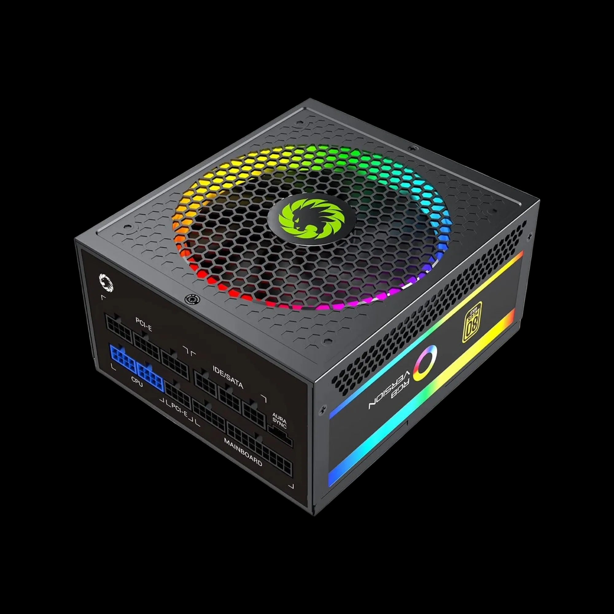 GameMax 1050W gaming power supply with RGB lighting
