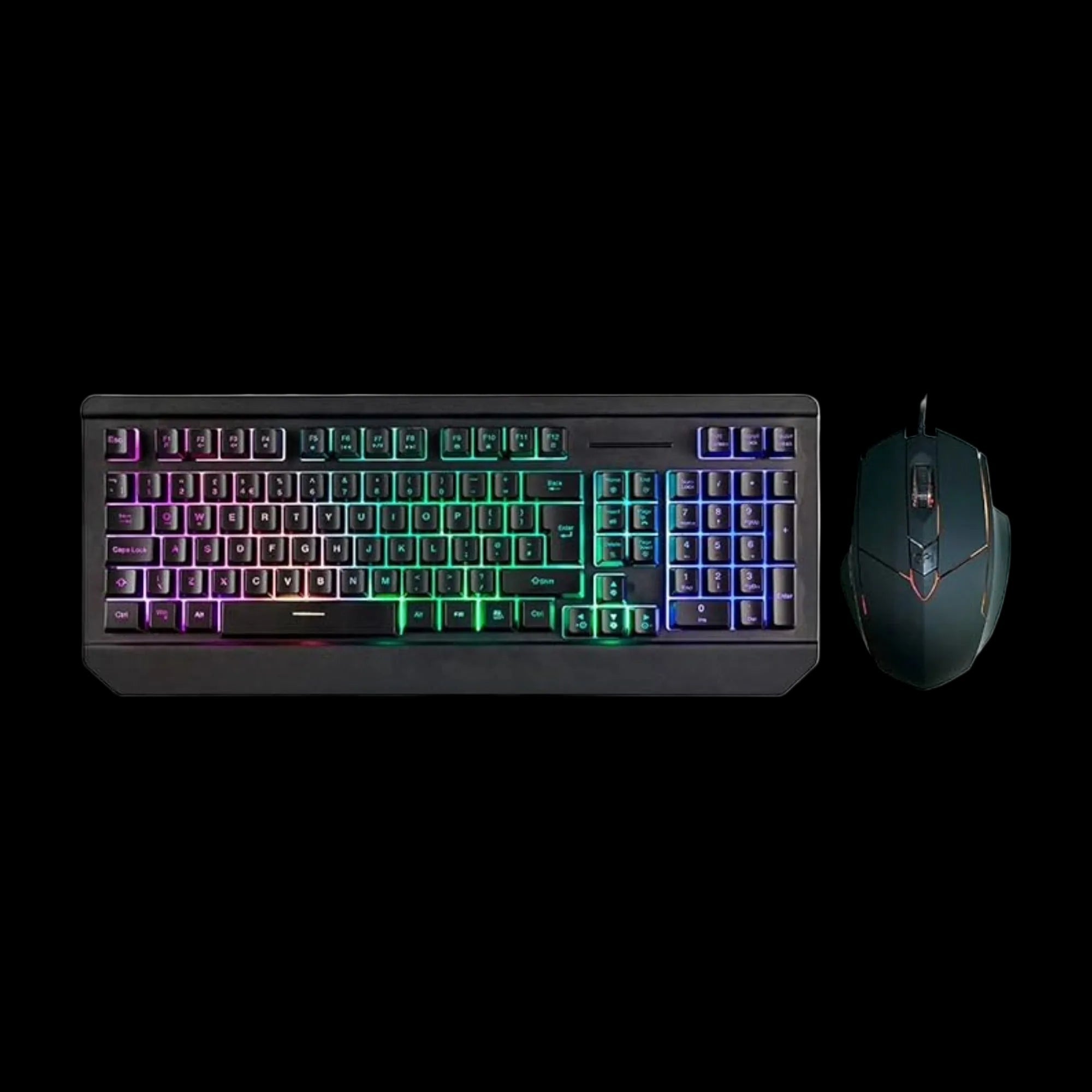 CiT Blade Gaming Combo Keyboard & Mouse | RGB Backlit | 26-Key Anti-Ghosting | GameMax Tornado Mouse Up to 2000 DPI - WebTro