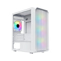 CiT Saturn Airflow Micro-ATX Gaming Case – White | Tempered Glass, Mesh Front Panel, 4 x Infinity ARGB Fans, M-ATX/Mini-ITX Support - WebTro