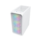 CiT Saturn Airflow Micro-ATX Gaming Case – White | Tempered Glass, Mesh Front Panel, 4 x Infinity ARGB Fans, M-ATX/Mini-ITX Support - WebTro