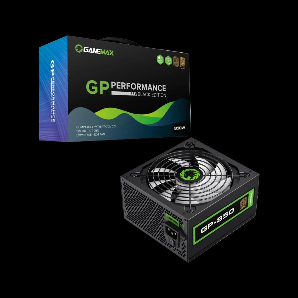 GameMax GP-Series 850W 80 Plus Bronze Power Supply – Black (GP-850) - WebTro