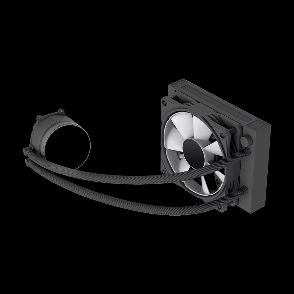 GameMax Iceburg 120mm ARGB Liquid CPU Cooler – Infinity Mirror Pump, PWM Fan, Aura Sync Compatible | Black - WebTro