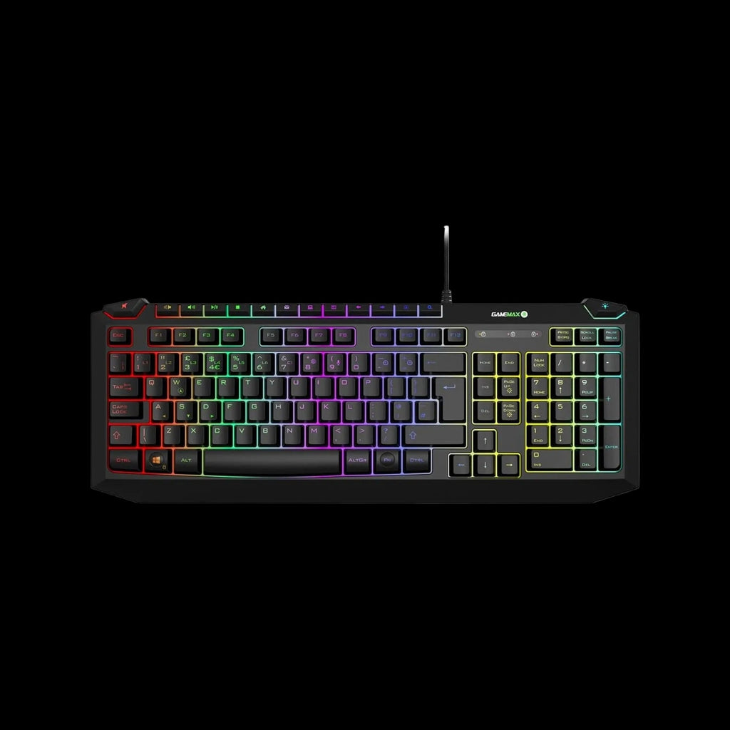 GameMax Pulse 4-in-1 RGB Gaming Combo | Keyboard, Mouse, Headset & Mouse Mat | UK Layout | USB Plug & Play – Black - WebTro