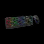 GameMax Pulse RGB Gaming Keyboard and Mouse Combo – 7 Colour LED Backlit Keyboard with Pulsing Optical Mouse - WebTro