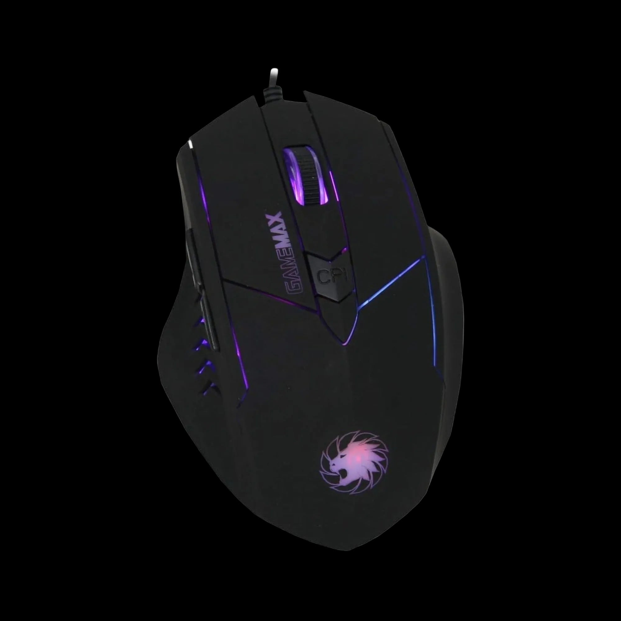 GameMax Tornado Gaming Mouse – Black | Optical Sensor, 6 Buttons, Adjustable DPI, LED Lighting, USB Wired - WebTro