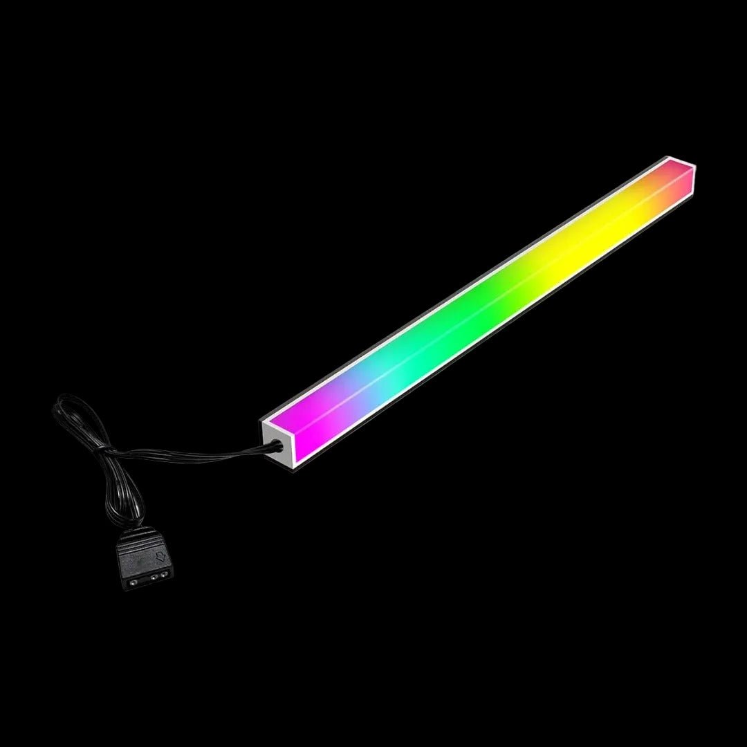 GameMax Viper AR-30 Double-Sided Magnetic ARGB LED Strip 300mm | 30 Addressable LEDs | 5V 3-Pin AURA Sync RGB Lighting - WebTro
