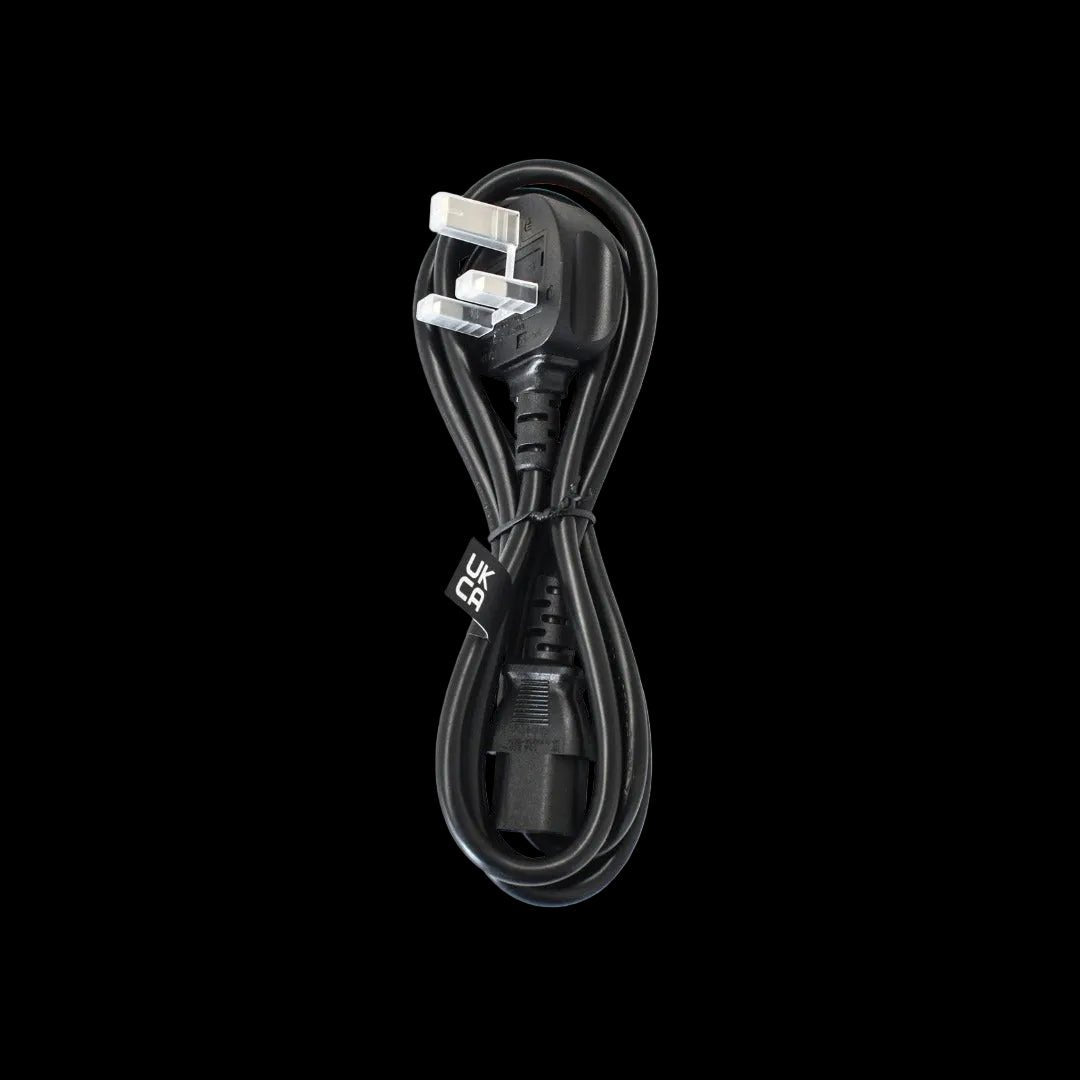 UK 1.8m 3-Pin Mains Power Cable IEC C13 | 5A Fused Plug | ASTA Approved | H05VV-F Lead for PC, Monitor & Electronics - WebTro