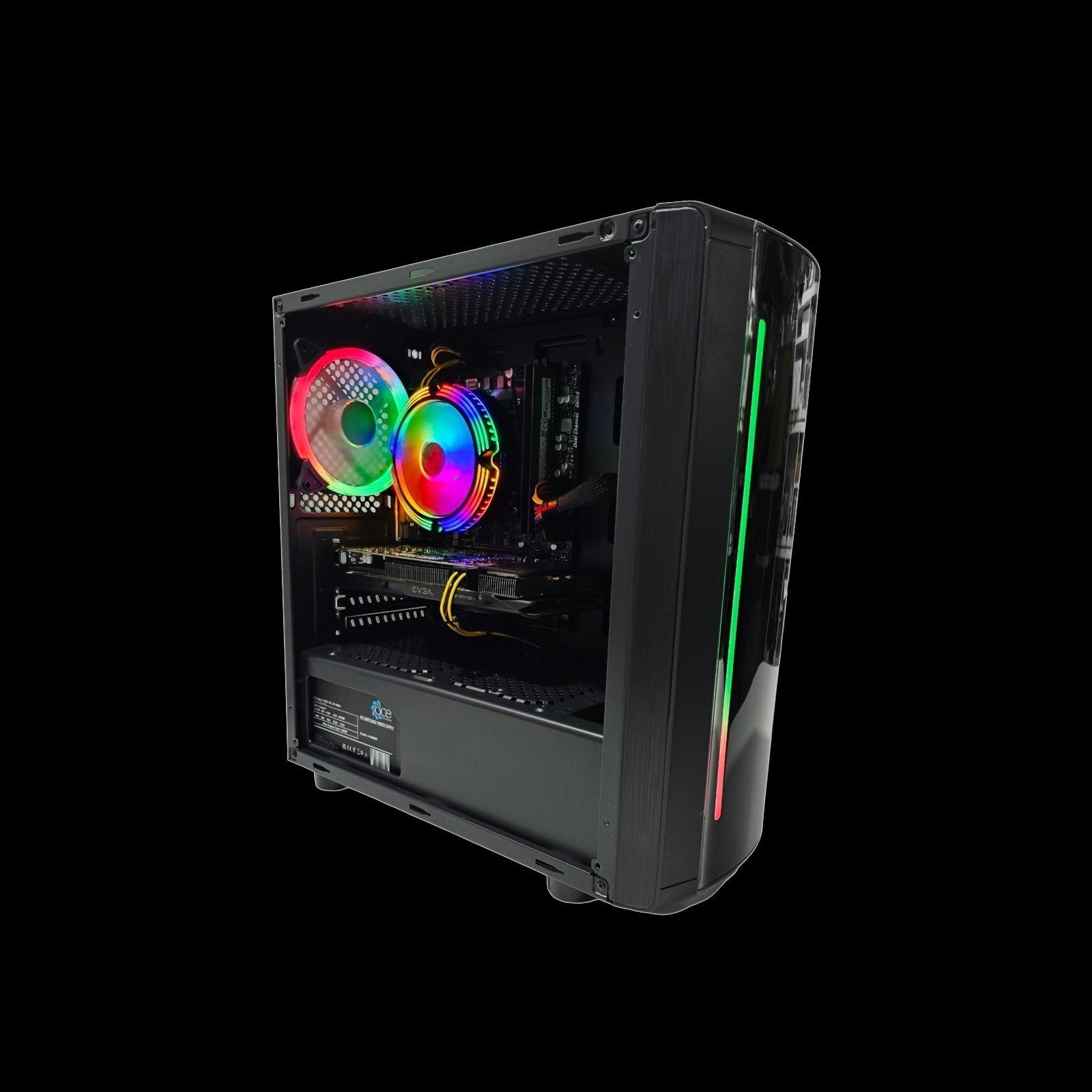 WebTro-0335 Beams Kids Gaming PC | Ryzen 5 1600X | GTX 750 Ti 2GB | 16GB RAM | 250GB SSD | Windows 11 Pro - WebTro