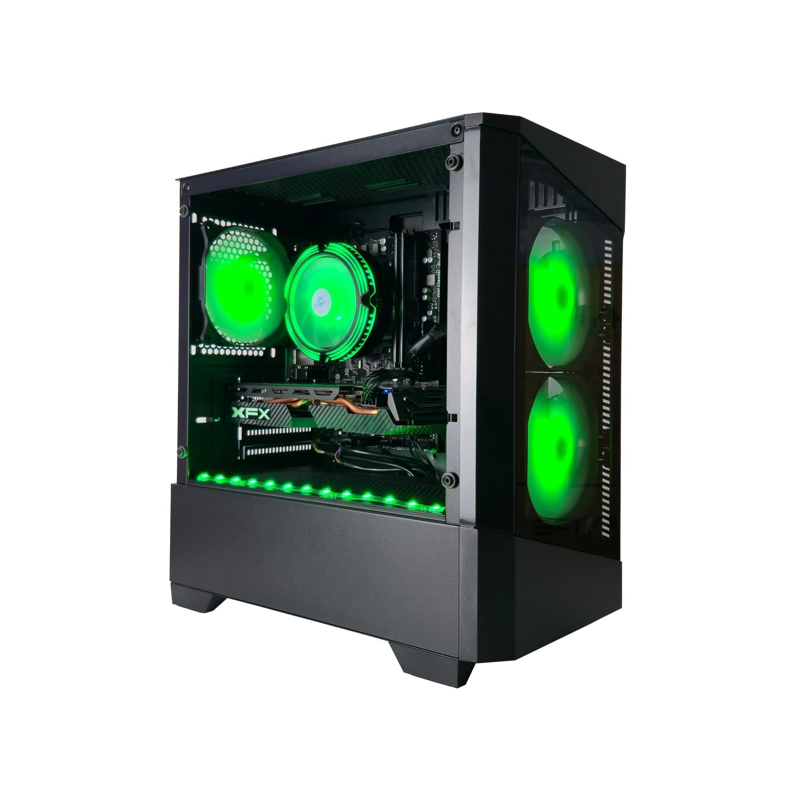 WebTro-GPB0494 Gaming PC | Ryzen 5 2600X | Radeon RX 580 8GB | 16GB DDR4 RAM | 500GB SSD | Windows 11 Pro | Ultimate 1080p Gaming Desktop - WebTro