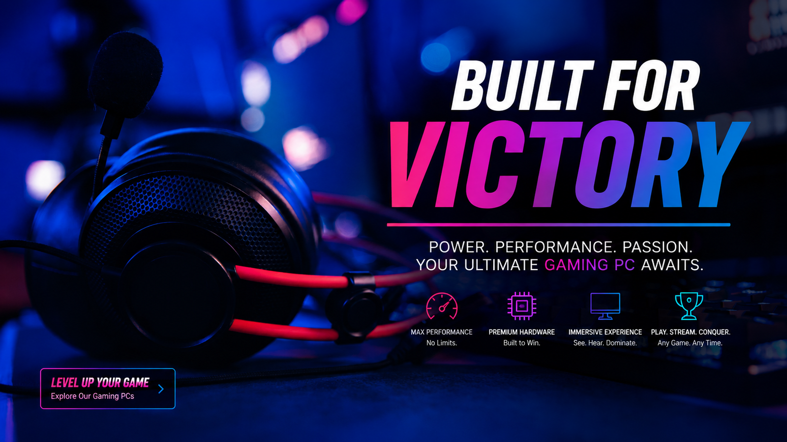Webtro Gaming PC Mobile Banner
